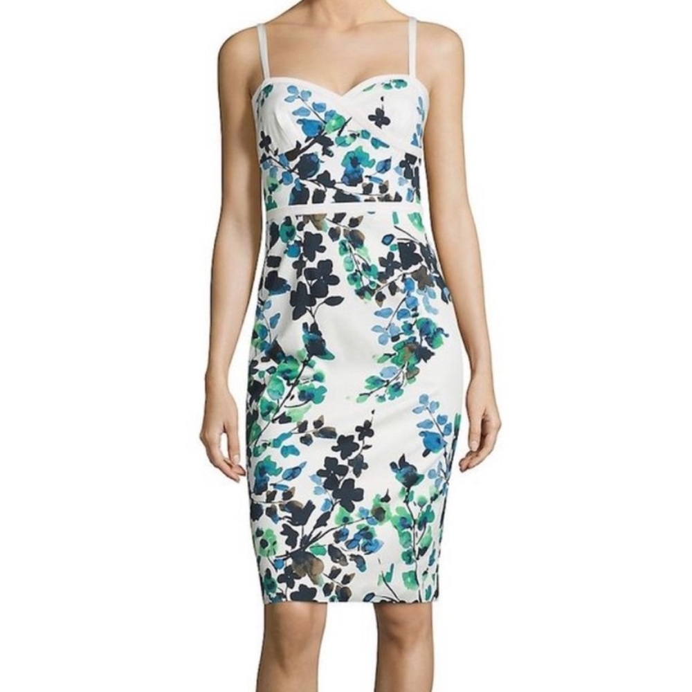 Black Halo Daria Floral Sheath Dress
